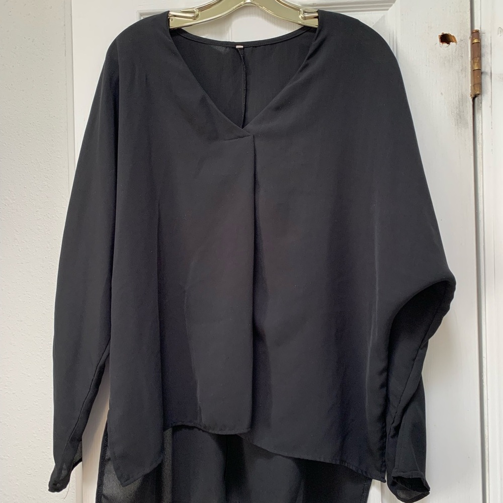 **Black Ladies Blouse Size  Large